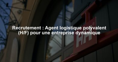 Recrutement : Agent logistique polyvalent (H/F) pour une entreprise dynamique