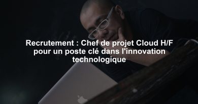 Recrutement : Chef de projet Cloud H/F pour un poste clé dans l'innovation technologique