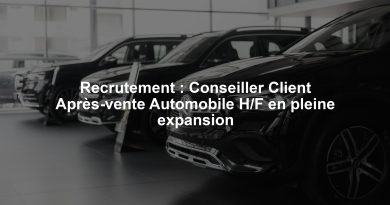 Recrutement : Conseiller Client Après-vente Automobile H/F en pleine expansion
