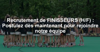 Recrutement de FINISSEURS (H/F) : Postulez dès maintenant pour rejoindre notre équipe