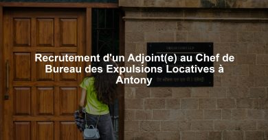 Recrutement d'un Adjoint(e) au Chef de Bureau des Expulsions Locatives à Antony