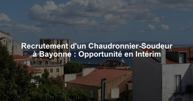 Recrutement d'un Chaudronnier-Soudeur à Bayonne : Opportunité en Intérim