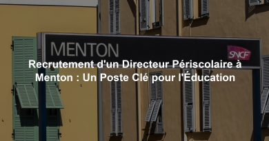 Recrutement d'un Directeur Périscolaire à Menton : Un Poste Clé pour l'Éducation