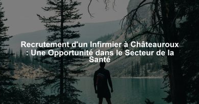 Recrutement d'un Infirmier à Châteauroux : Une Opportunité dans le Secteur de la Santé