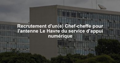 Recrutement d'un(e) Chef-cheffe pour l'antenne Le Havre du service d'appui numérique