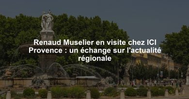 Renaud Muselier en visite chez ICI Provence : un échange sur l'actualité régionale