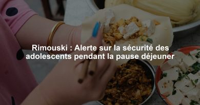 Rimouski : Alerte sur la sécurité des adolescents pendant la pause déjeuner