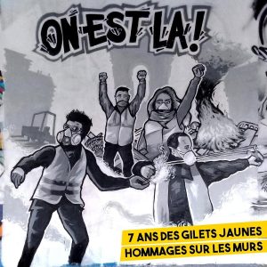 Anniversaire des Gilets Jaunes : images et traces d’une révolte murale dans l’espace public