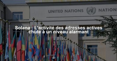 Solana : L'activité des adresses actives chute à un niveau alarmant