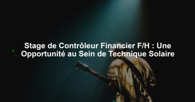 Stage de Contrôleur Financier F/H : Une Opportunité au Sein de Technique Solaire