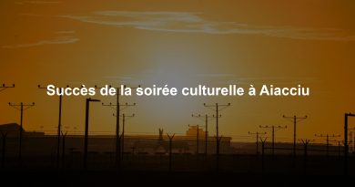 Succès de la soirée culturelle à Aiacciu