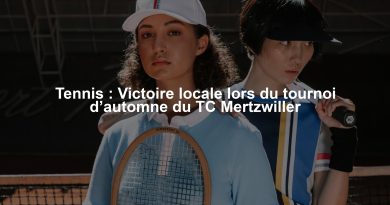 Tennis : Victoire locale lors du tournoi d’automne du TC Mertzwiller