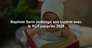 Baptiste Serin prolonge son contrat avec le RCT jusqu'en 2028