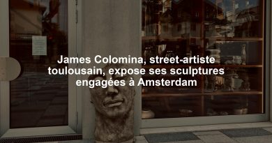 James Colomina, street-artiste toulousain, expose ses sculptures engagées à Amsterdam