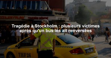Tragédie à Stockholm : plusieurs victimes après qu'un bus les ait renversées