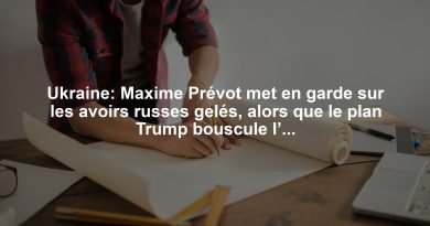 Ukraine: Maxime Prévot met en garde sur les avoirs russes gelés, alors que le plan Trump bouscule l’UE