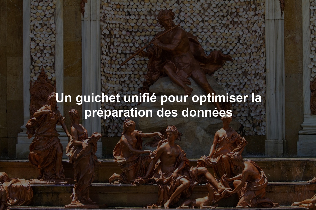 Un guichet unifié pour optimiser la préparation des données