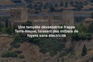 Une tempête dévastatrice frappe Terre-Neuve, laissant des milliers de foyers sans électricité
