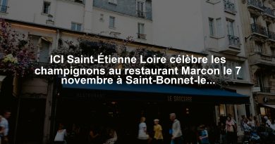 ICI Saint-Étienne Loire célèbre les champignons au restaurant Marcon le 7 novembre à Saint-Bonnet-le-Froid.