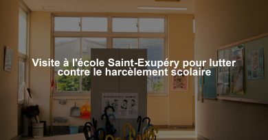 Visite à l'école Saint-Exupéry pour lutter contre le harcèlement scolaire
