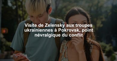 Visite de Zelensky aux troupes ukrainiennes à Pokrovsk, point névralgique du conflit