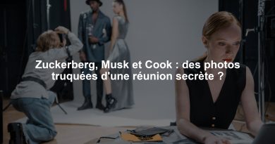 Zuckerberg, Musk et Cook : des photos truquées d'une réunion secrète ?
