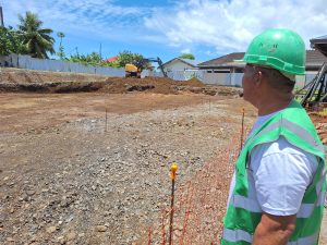Le service de long séjour sera construit à la place de l’ancienne maternité (Crédit : Anne-Charlotte Lehartel).