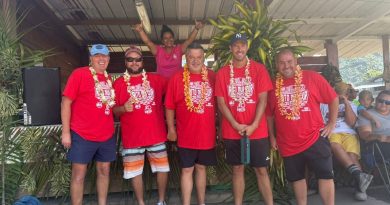 Les boulistes polynésiens se sont mesurés à des tireurs d’élite français (Crédit : Club Aito Nui).