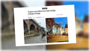 Angleterre : fausse photo d'un pont effondré provoque l'arrêt du trafic ferroviaire