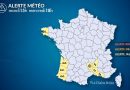 Alerte Météo : Pluies intenses et neige dans le sud-est, vagues puissantes en Atlantique
