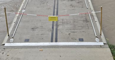 Inondations dans le Sud-Aveyron : fermeture de la passerelle du Saoutadou suite à des pluies records