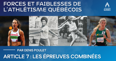 Forces et faiblesses de l’athlétisme québécois au fil des années – ARTICLE 7 : Les épreuves combinées - Athlétisme Québec