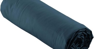 douceur d&rsquo;intérieur, Drap Housse (140 x 190 cm) Percaline Bleu Nuit, 100% Percale de Coton – Le détail qui change tout au quotidien