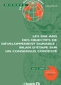 Mondes en développement : édition 2025/3 (N° 53) sur les enjeux actuels