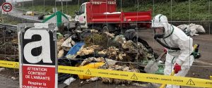 Colère des agriculteurs : des déchets amiantés abandonnés sur la rocade d'Albi, désamiantage en cours