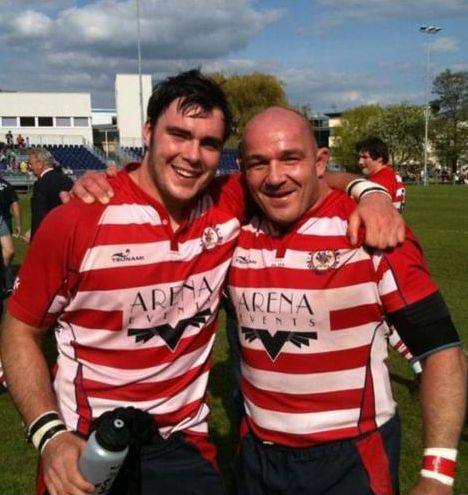 Will Collier avec l’un de ses mentors, Chris Ritchie.