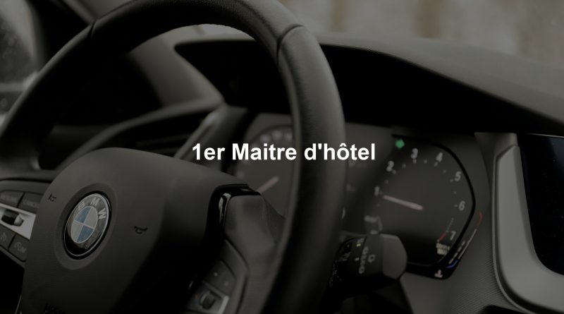 1er Maitre d'hôtel