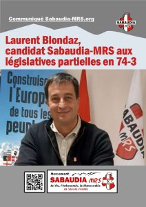 Laurent Blondaz, candidat aux élections législatives partielles dans la circonscription 74-3