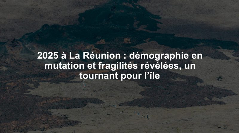 2025 à La Réunion : démographie en mutation et fragilités révélées, un tournant pour l’île