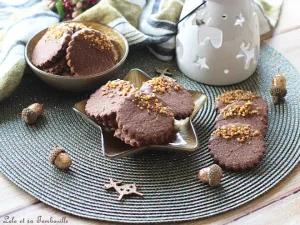 Bredeles au chocolat,bredele au chocolat recette,Bredeles au chocolat pralin,recette bredeles au chocolat pralin,recette bredeles au chocolat,recette bredele alsacien au chocolat,Sablés chocolat pralin noisette,Sablés chocolat pralin,Biscuits de Noël faciles à faire,sablés de noël facile à faire,biscuit de noel simple a faire,Biscuits chocolat pralin
