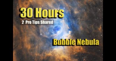 30 heures à photographier la Nébuleuse de la Bulle depuis chez moi