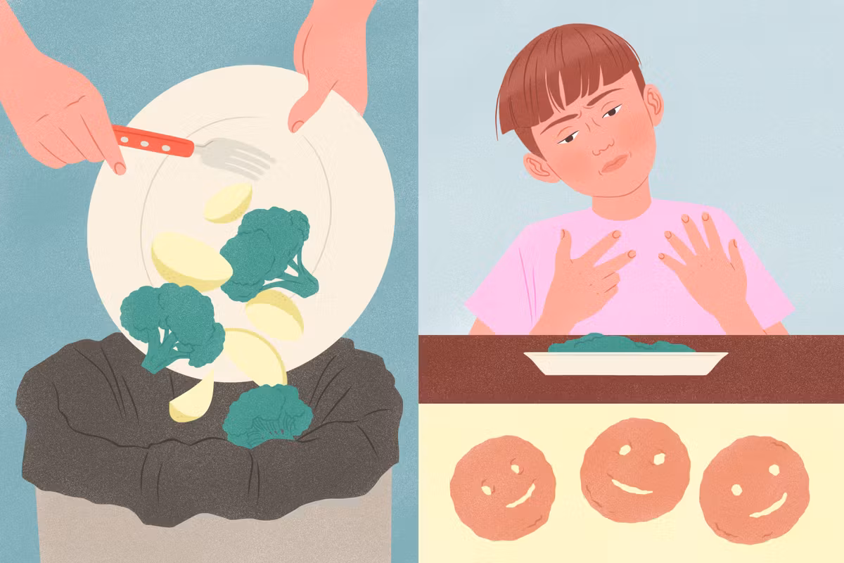 À 8 ans, Charles refuse de manger si ses brocolis touchent ses pommes de terre