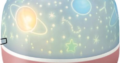 BEPER Projecteur d&rsquo;étoiles pour enfants, Veilleuse LED, Projection sur le thème de l&rsquo;espace et des animaux, Rotation automatique, câble usb inclus – Le détail qui change tout au quotidien