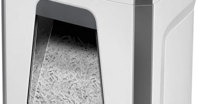 Fellowes Destructeur de Documents Personnel Powershred FS-12C, destructeur de Papier agrafes, Trombones Carte de crédit, Coupe croisée, Corbeille 19L, 12 Feuilles, sécurité DIN P4, exclusivité Amazon – Le détail qui change tout au quotidien