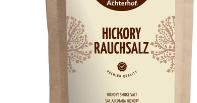 Sel fumé Hickory 500g | à l&rsquo;arôme exquis de fumée | sel pour barbecue américain | idéal pour les sauces, les marinades ou pour la préparation de rôtis ou de viandes grillées | vom Achterhof – Pourquoi ce produit mérite votre attention