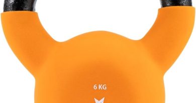 Yes4All Kettlebell 2-20kg en fonte avec revêtement en néoprène, Kettlebells multicolores – Le détail qui change tout au quotidien