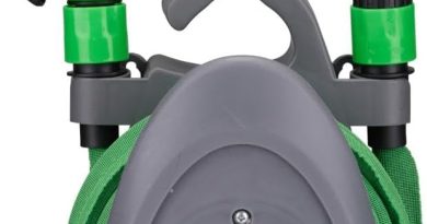 Kinzo Tuyau d&rsquo;Arrosage Extensible 10M – Tuyaux d&rsquo;Arrosage avec Accessoires et Support Mural – Tuyau avec Pistolet à 7 Modes de Pulvérisation – Plastique – Vert/Gris – Le détail qui change tout au quotidien