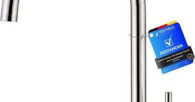 GRIFEMA G4008 Robinet de Cuisine Mitigeur Évier à Poignée Unique, Arc Élevé Débit Élevé 360, Acier Inoxydable Économe en Eau [Classe A+] Exclusivité Amazon – Pourquoi ce produit mérite votre attention