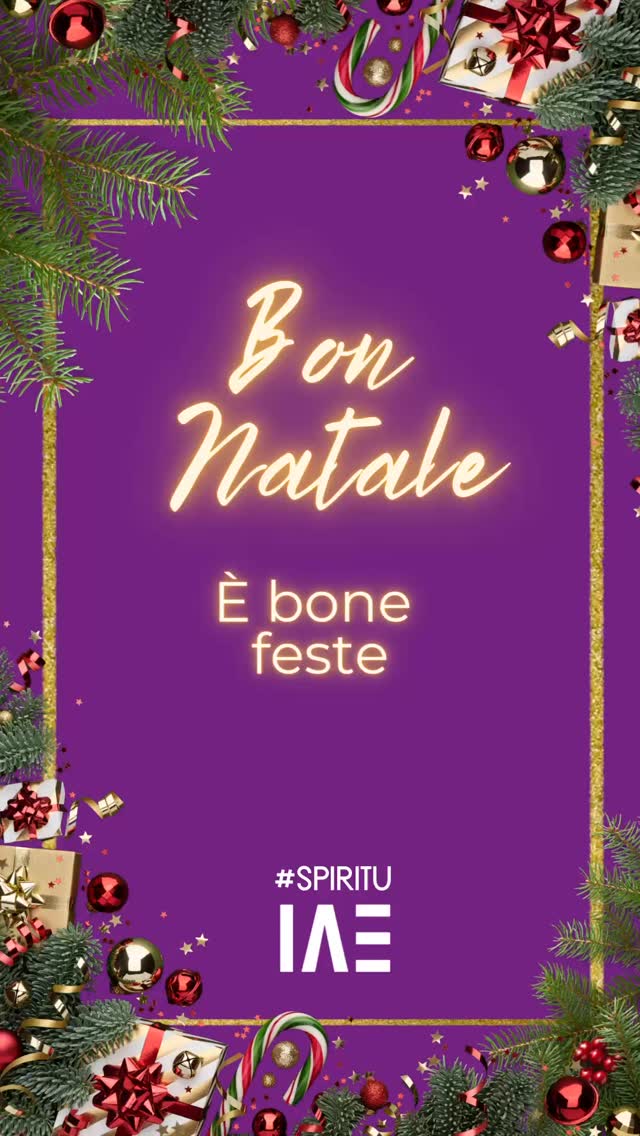 L’IAE Corse vous souhaite un joyeux Noël et annonce la reprise des cours le 5 janvier