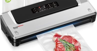 Bonsenkitchen Machine Sous Vide Alimentaire – Appareil de Mise Sous Vide pour La Cuisson Sous Vide et La Conservation des Aliments Frais, Y 40 Compris Les Sacs Sous Vide – Le détail qui change tout au quotidien